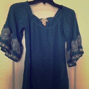 Teal Blouse from Cavender’s
